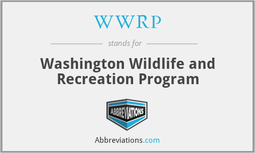 What is the abbreviation for washington wildlife and recreation program?